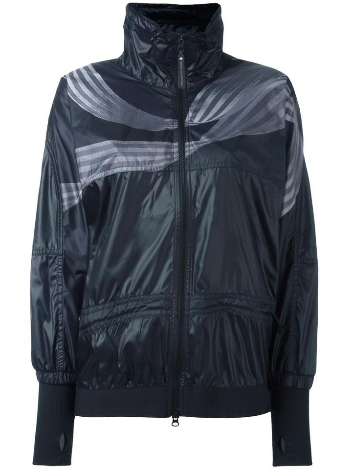 Adidas By Stella Mccartney High Neck Gloves Jacket, Women's, Size: Medium, Black, Polyester