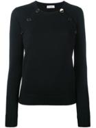 Saint Laurent Sailor Double Button Jumper - Black