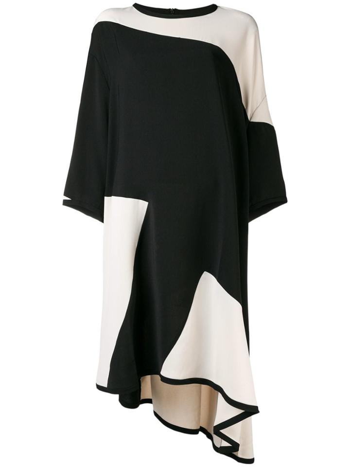 Henrik Vibskov Asymmetric Two-tone Dress - Black