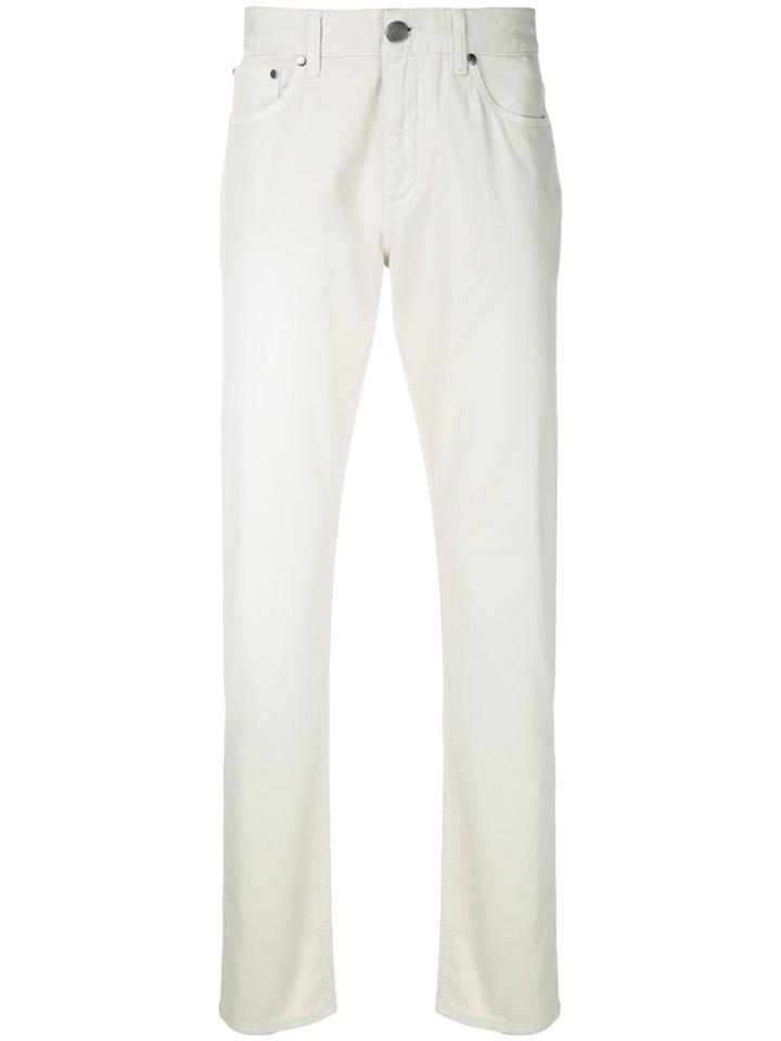 Ermenegildo Zegna Classic Straight-leg Jeans - Nude & Neutrals
