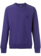Ps By Paul Smith Flocked Logo Sweatshirt, Men's, Size: Xxl, Pink/purple, Cotton