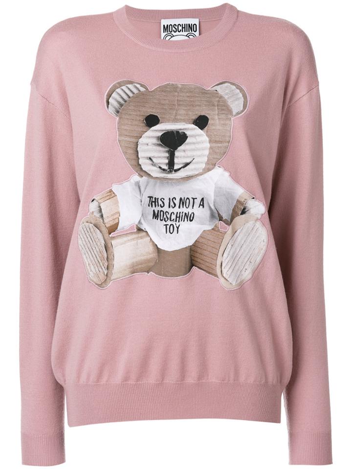 Moschino Toy Bear Sweatshirt - Pink & Purple