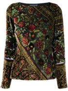 Etro Embroidered Floral Blouse - Black