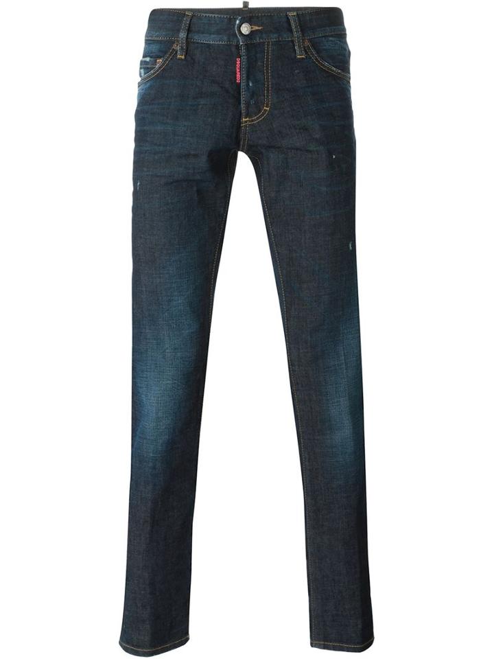 Dsquared2 Slim Jeans, Men's, Size: 44, Blue, Spandex/elastane/cotton/polyester