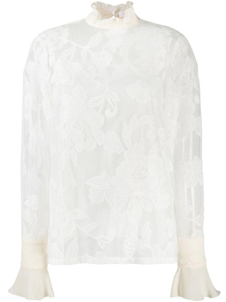 See By Chloé Floral Lace Blouse - White
