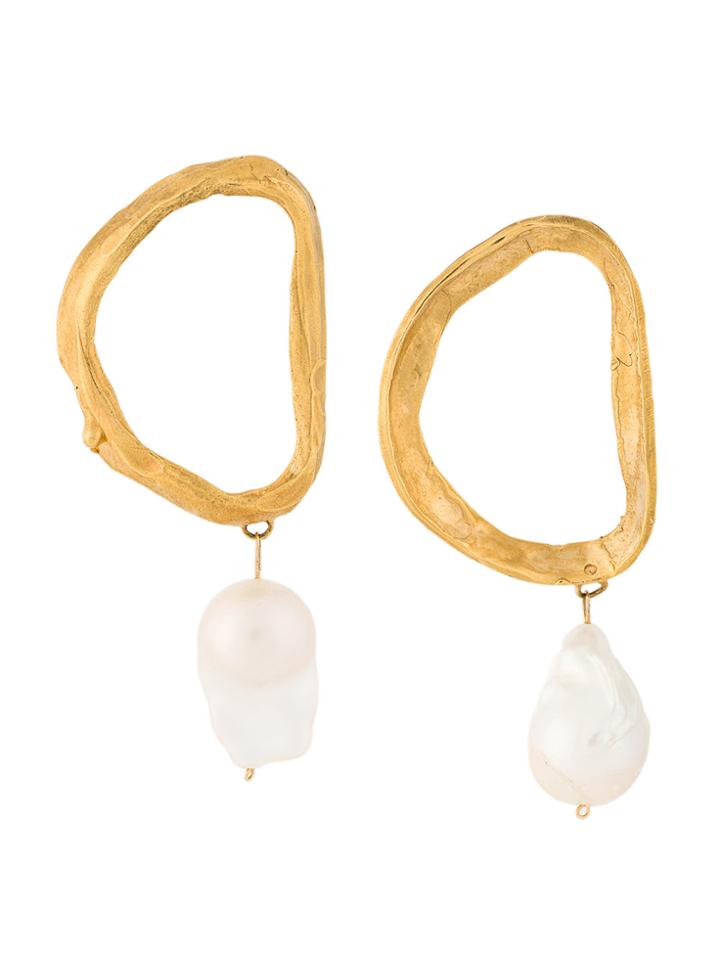 Alighieri Dante's Shadow Earrings - Metallic