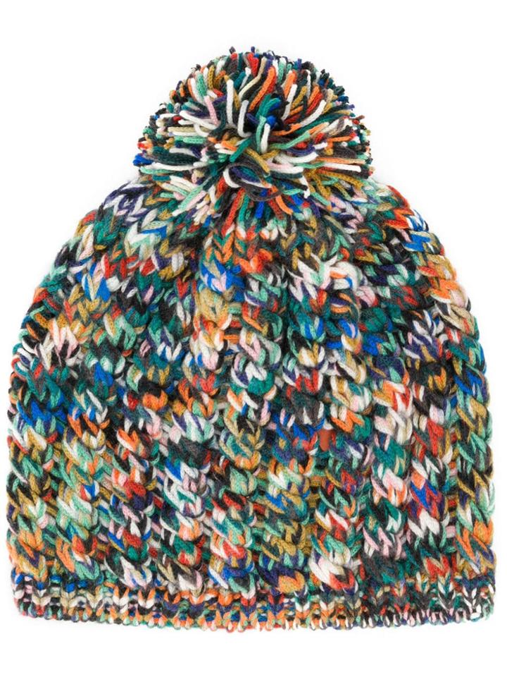 Missoni Chunky Knit Beanie - Green