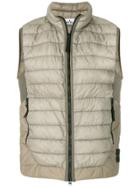 Stone Island Zipped Padded Gilet - Green