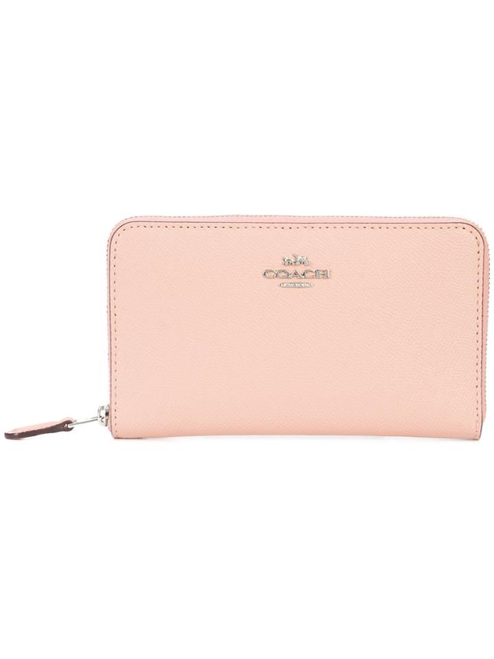 Coach Medium Zip Around Wallet - Pink & Purple
