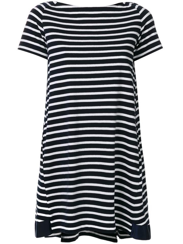 Sacai Dixie Border Dress, Women's, Size: 2, Blue, Cotton