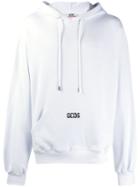 Gcds Logo Hoodie - White