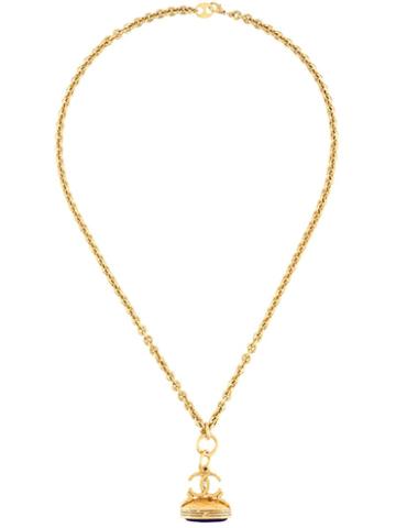 Chanel Vintage Gripoix Pendant Necklace
