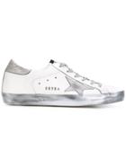 Golden Goose Deluxe Brand White Silver Sole Superstar Sneakers