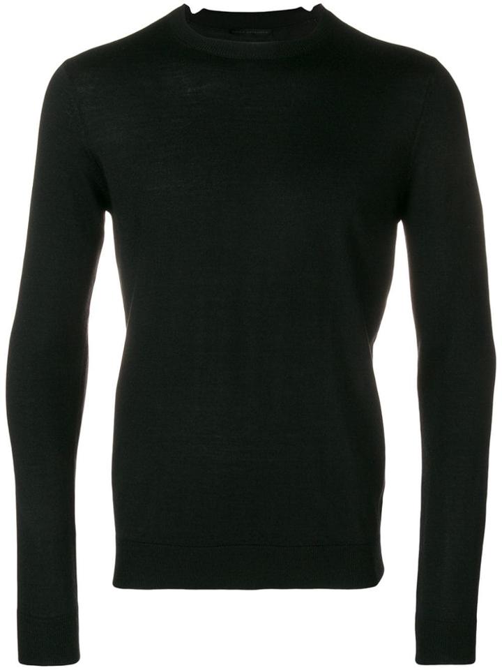 Daniele Alessandrini Crew Neck Pullover - Black
