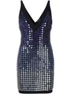 David Koma Mirror And Crystal Degradé Dress