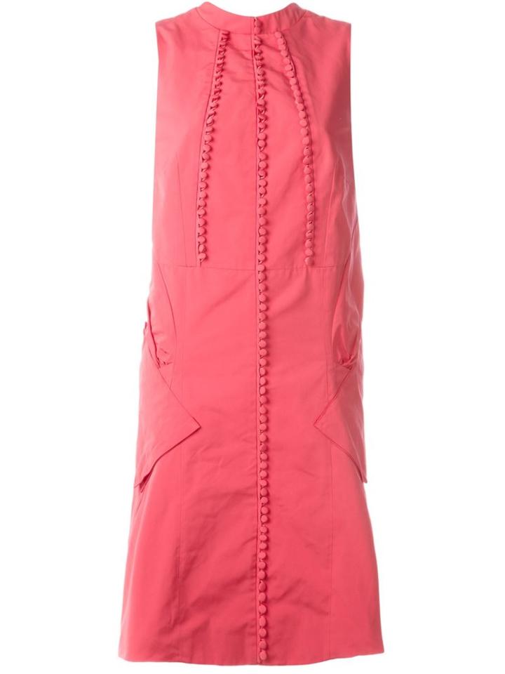Antonio Berardi Bow Detail Sleeveless Dress, Women's, Size: 38, Red, Polyester