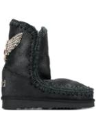 Mou Eskimo Eagle Patch Boots - Black