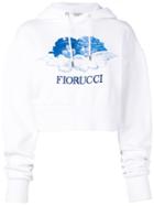 Fiorucci Angels Cropped Hoodie - White