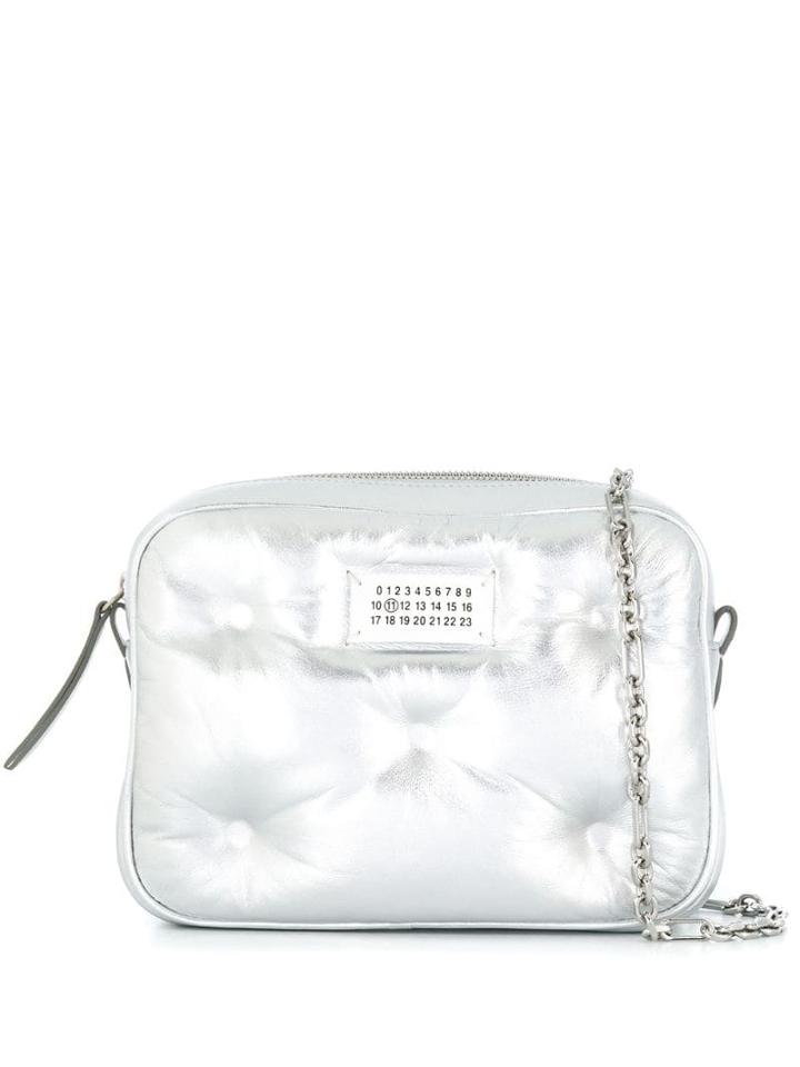 Maison Margiela Logo Patch Crossbody Bag - Grey