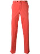 Pt01 - Chino-style Trousers - Men - Cotton/spandex/elastane - 54, Red, Cotton/spandex/elastane