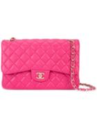 Chanel Vintage Jumbo Double Flap Bag, Women's, Pink/purple