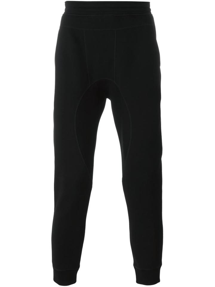 Neil Barrett Tapered Track Pants, Men's, Size: Medium, Black, Cotton/lyocell