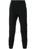 Neil Barrett Tapered Track Pants, Men's, Size: Medium, Black, Cotton/lyocell