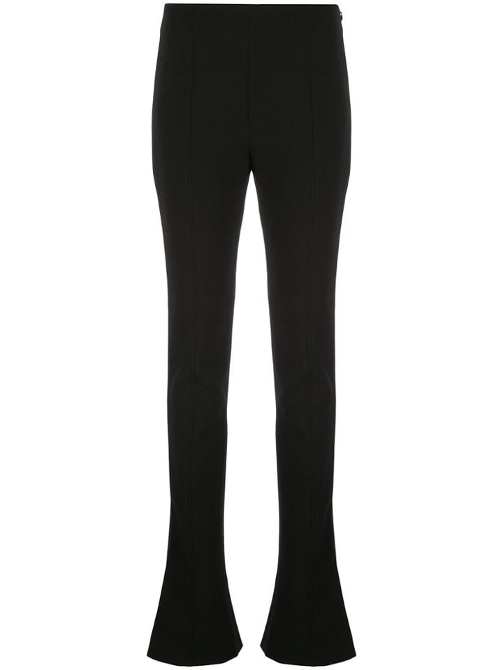 Mugler Extra-long Flared Bottom Trousers - Black