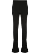 Mugler Extra-long Flared Bottom Trousers - Black
