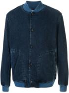 Ermenegildo Zegna Denim Bomber Jacket - Blue