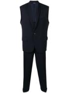Comme Des Garçons Vintage Sleeveless Two-piece Suit - Blue