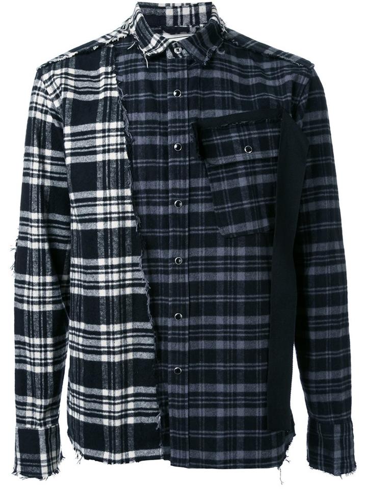 Miharayasuhiro Flannel Half Detail Shirt