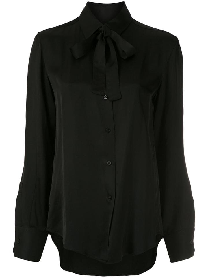 Reinaldo Lourenço Pussy Bow Shirt - Black