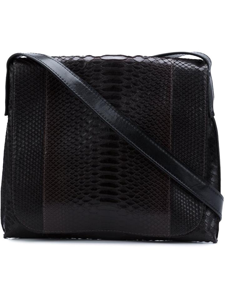 B May Snakeskin Cross-body Bag, Women's, Brown