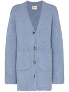 Khaite Lucia Oversized Cashmere Cardigan - Blue