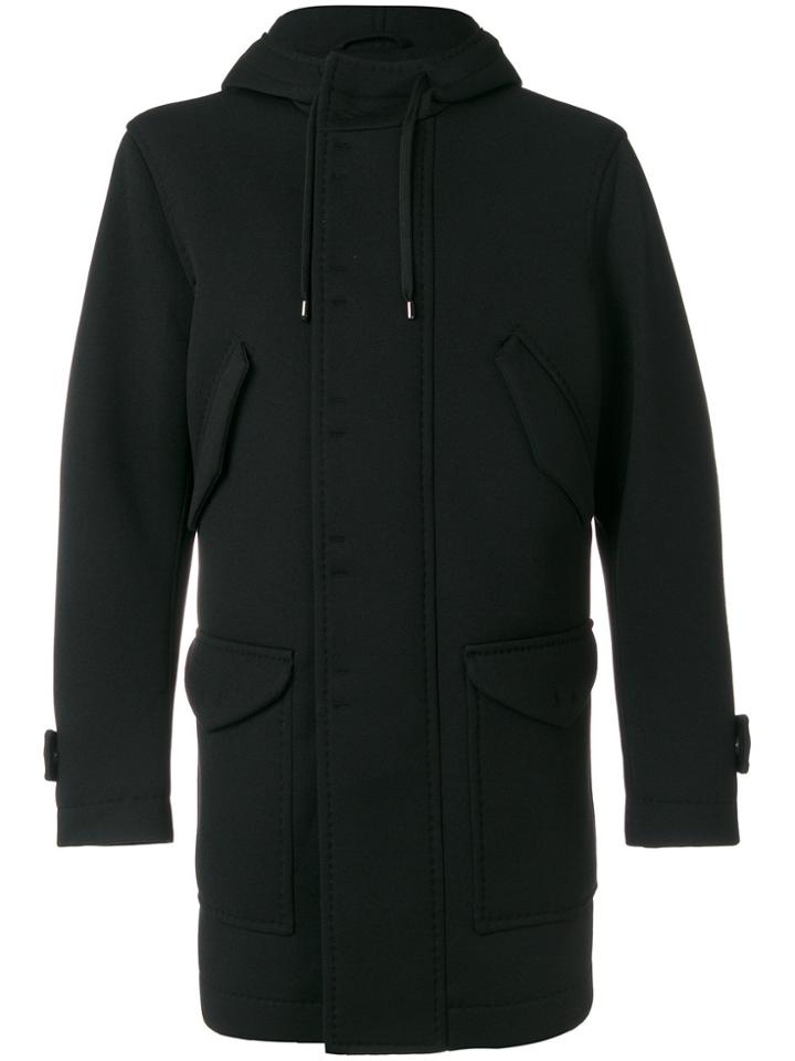 Ermanno Scervino Hooded Coat - Black