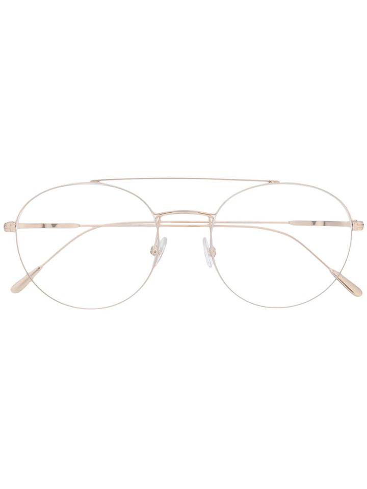 Tom Ford Eyewear Round Frame Glasses - Gold