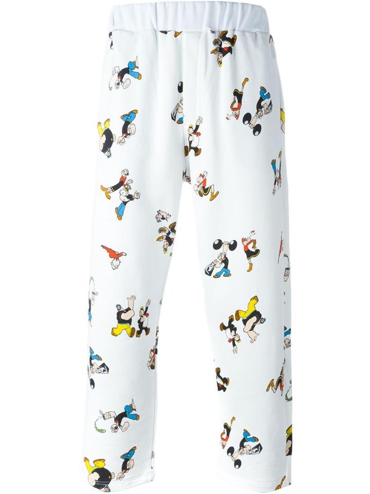 Lc23 Popeye Print Loose Fit Cropped Trousers