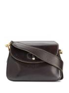 Gucci Pre-owned 1970's Flip-lock Shoulder Bag - Brown