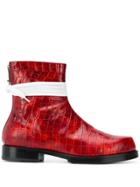 1017 Alyx 9sm Ankle Boots With Vibram Sole - Red