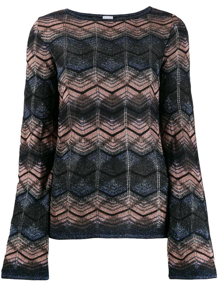 M Missoni Patterned Sweatshirt - Blue