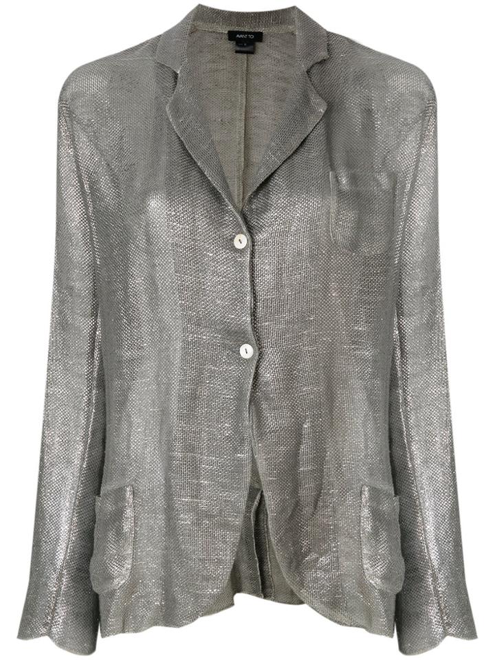 Avant Toi Net Blazer - Grey