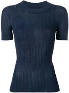 Jacquemus Ribbed T-shirt - Blue
