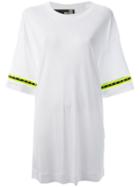 Love Moschino Embellished Sleeve Shift Dress - White