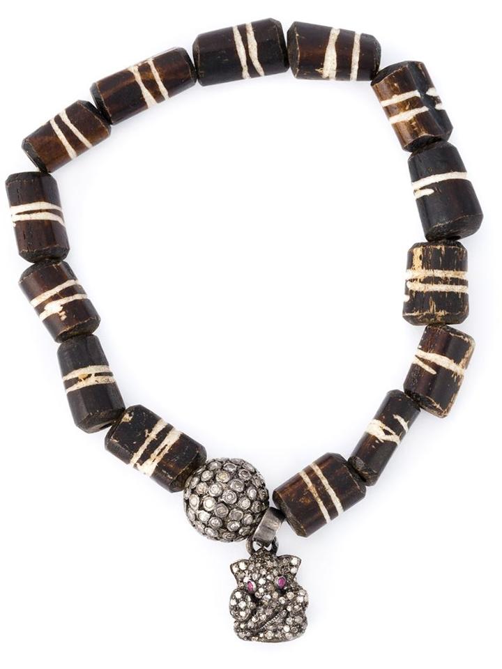 Loree Rodkin Embellished Bracelet, Women's, Brown