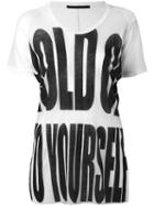 Haider Ackermann - Silence T-shirt - Women - Cotton/nylon/viscose - Xs, Nude/neutrals, Cotton/nylon/viscose