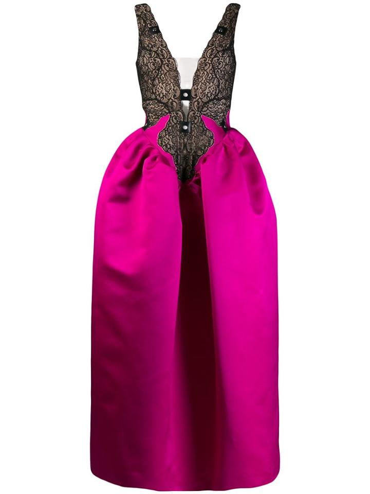 Christopher Kane Cupcake Lace Bodice Dress - Black