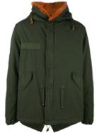 Mr & Mrs Italy - Fur Lined Cargo Jacket - Men - Cotton/lamb Skin/polyester/coypu Fur - M, Green, Cotton/lamb Skin/polyester/coypu Fur