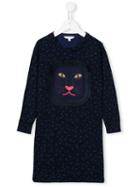 Little Marc Jacobs Leopard Knit Dress, Girl's, Size: 6 Yrs, Blue
