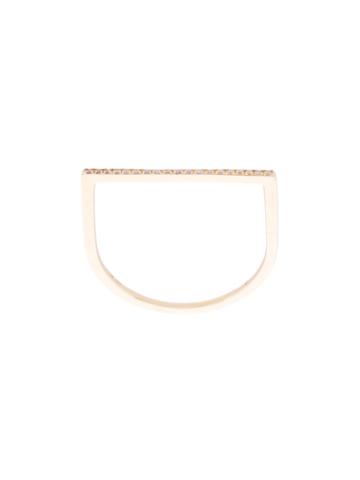 Zofia Day Thin Bar Stack Ring - Metallic